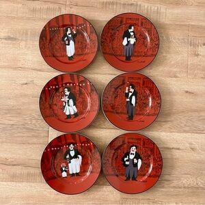 6 PCs‎ Williams Sonoma Guy Buffet Les Garçons Sommelier Salad Desert Plates 8”
